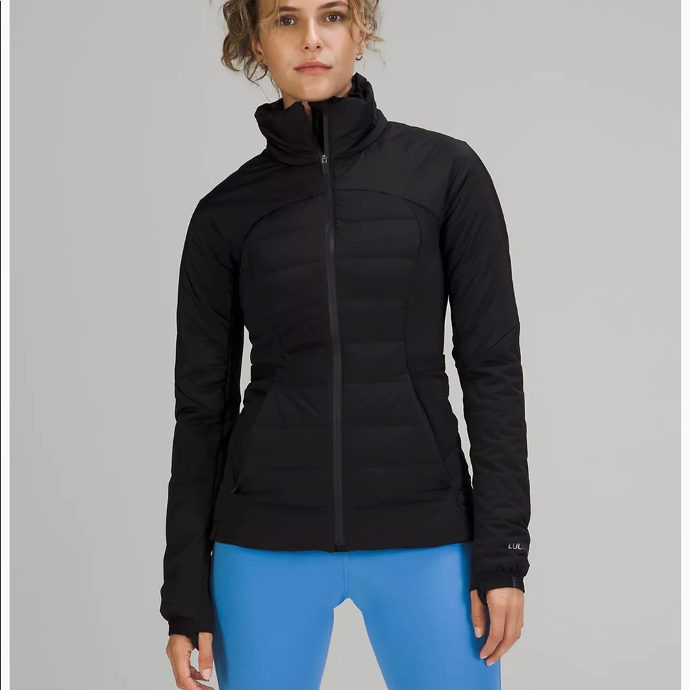 NWOT lululemon down for it all jacket black color size 4